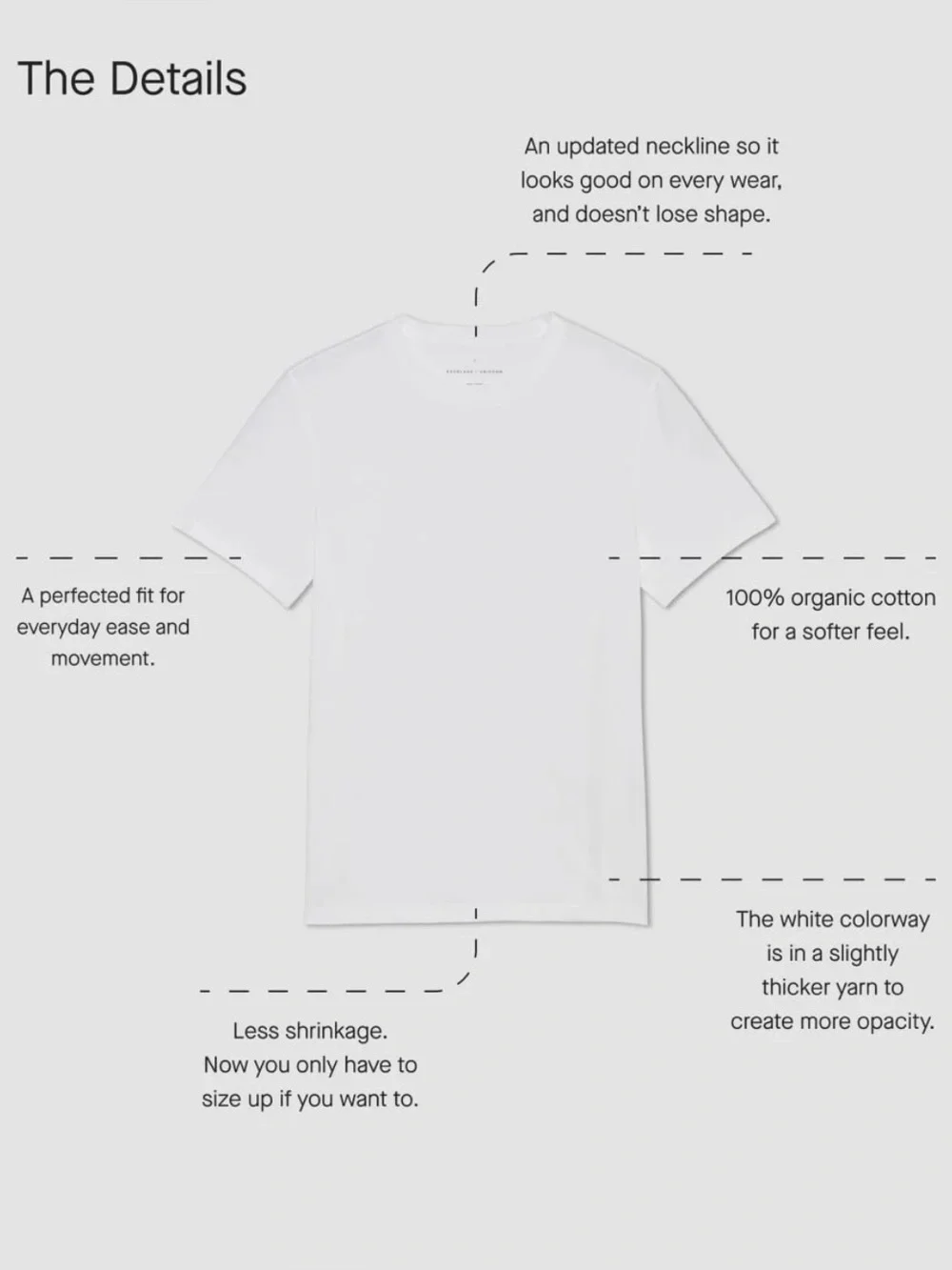 New Everlane THE ESSENTIAL ORGANIC CREW in White Size L - Picture 11 of 13